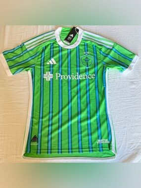 Adidas MLS Seattle Sounders 2023/24 Home Soccer Jersey HZ6188 Men’s Sz: Xsmall